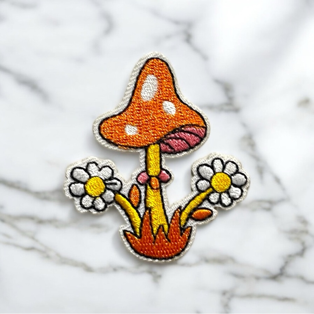 Mushroom Embroidered Patch